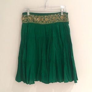 BCBG Boho Green Skirt